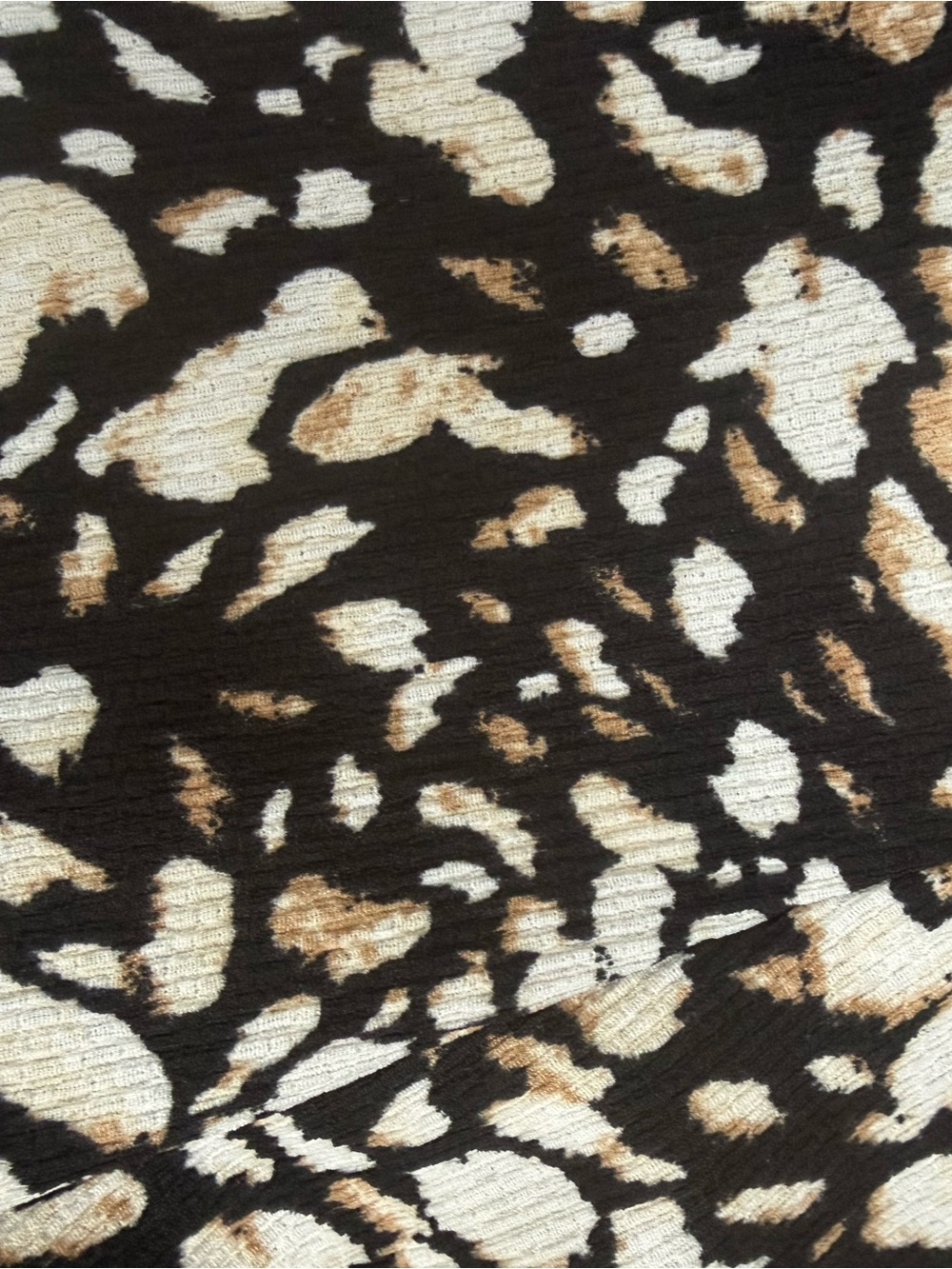 Tahari Animal Print Ribbed Wide-Leg Palazzo Pants - Picture 6 of 8